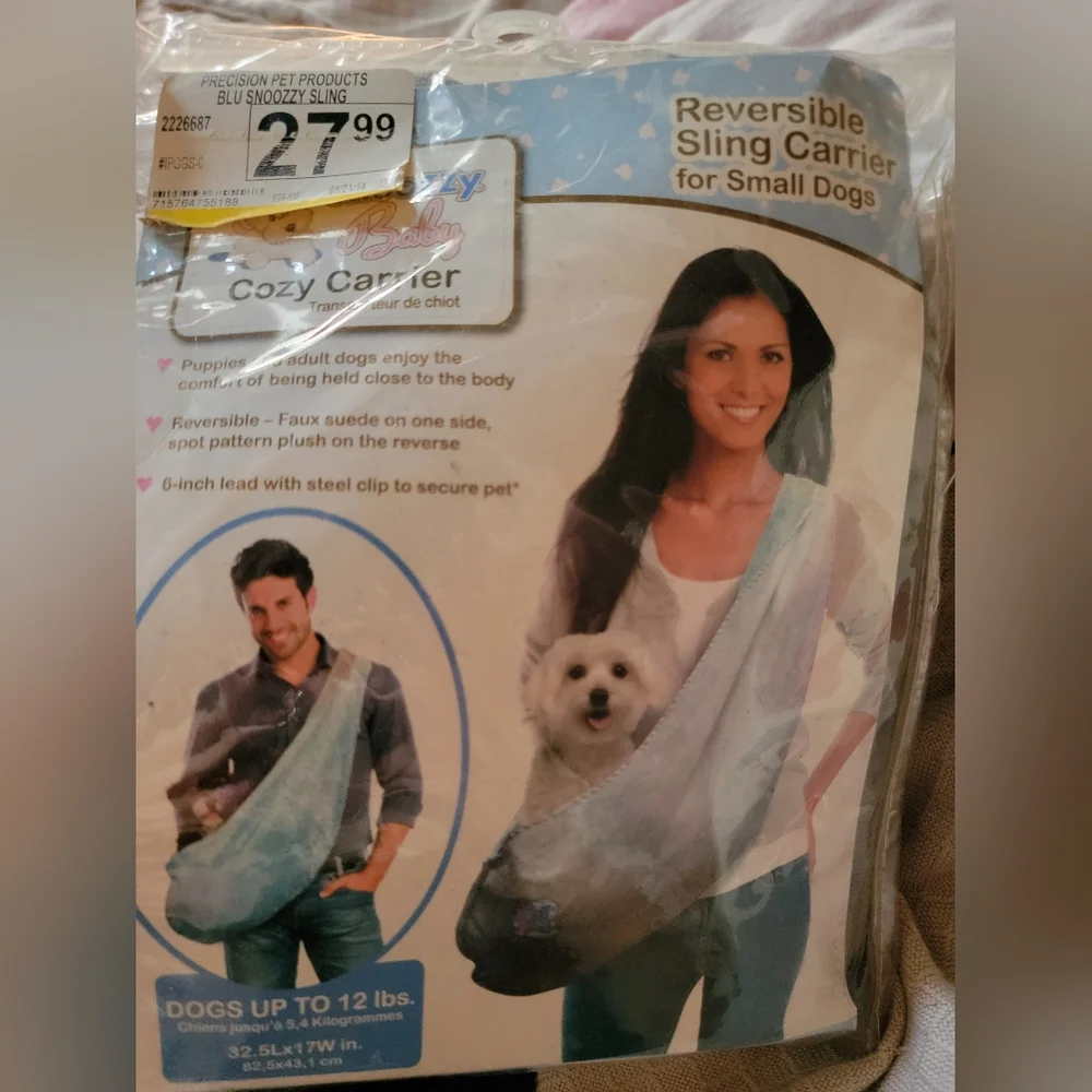 NWT SnooZZy Baby Cozy Carrier for Small Dogs(dogs up to 12pounds)